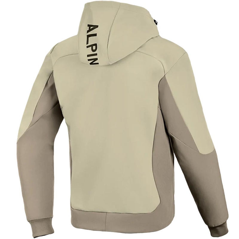 Mikina na motorku Alpinestars Radium Tech Hoodie pieskovo-hnedá