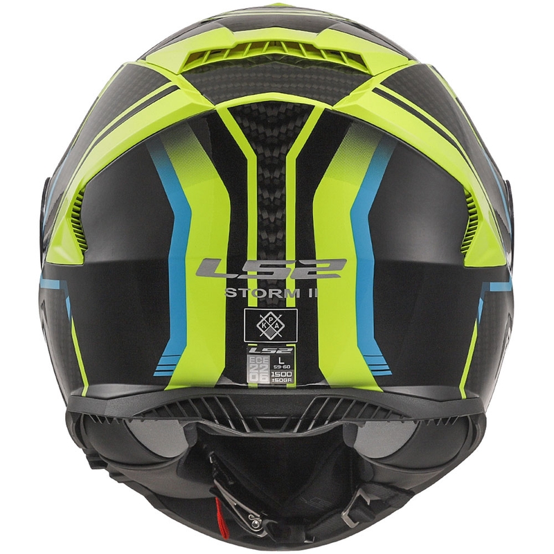 Integrálna prilba na motocykel LS2 FF800 Storm II Tracker čierno-fluorescenčno žltá