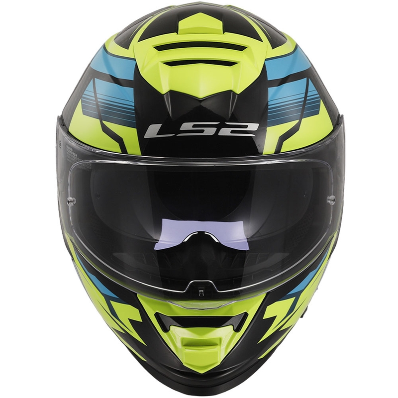 Integrálna prilba na motocykel LS2 FF800 Storm II Tracker čierno-fluorescenčno žltá
