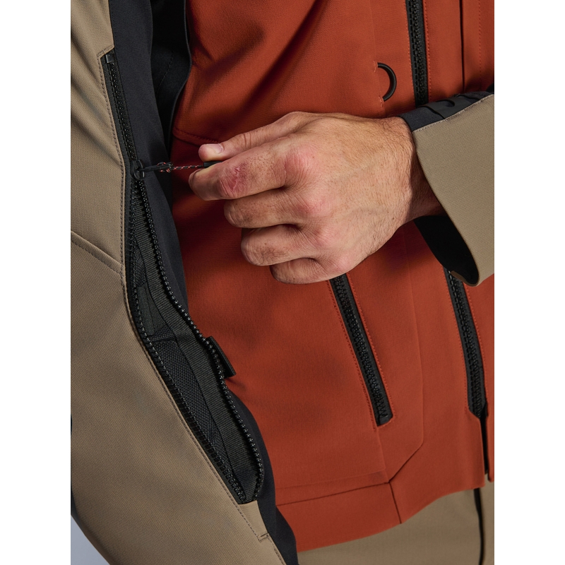 Bunda na motorku Alpinestars AMT-8 Stretch Drystar XF hnedo-oranžovo-čierna