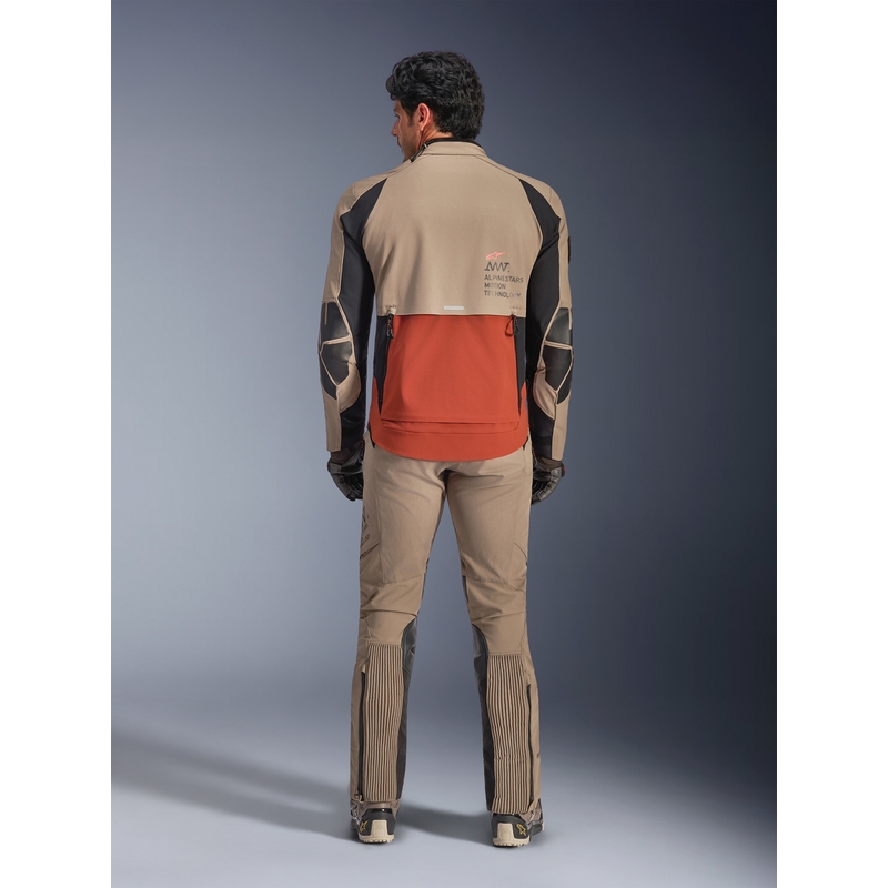 Bunda na motorku Alpinestars AMT-8 Stretch Drystar XF hnedo-oranžovo-čierna