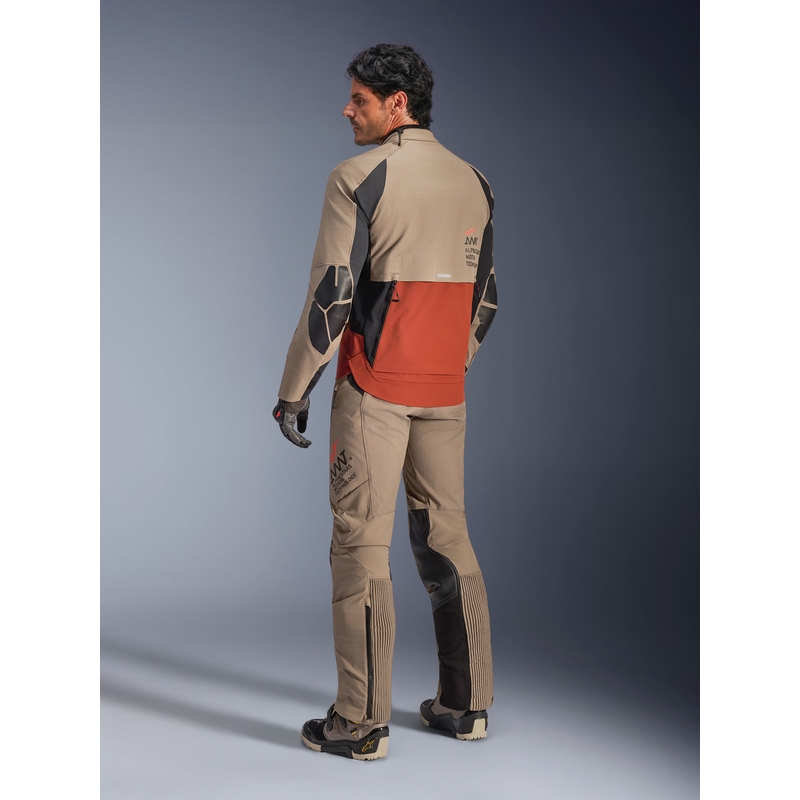 Bunda na motorku Alpinestars AMT-8 Stretch Drystar XF hnedo-oranžovo-čierna
