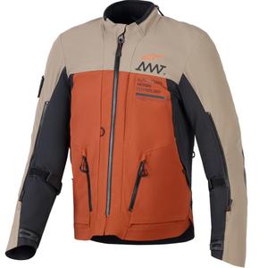 Bunda na motorku Alpinestars AMT-8 Stretch Drystar XF hnedo-oranžovo-čierna
