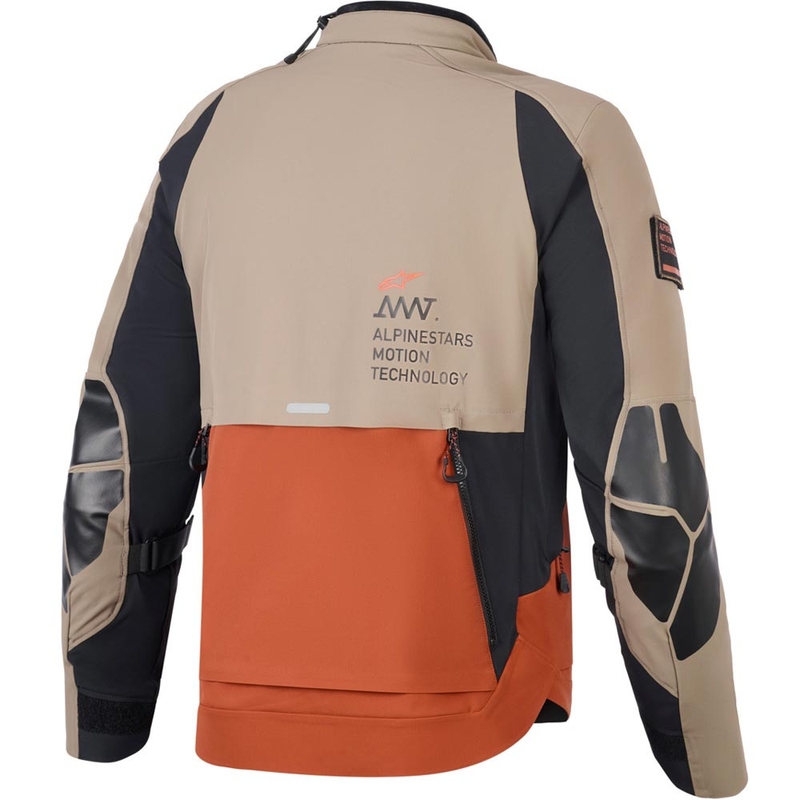 Bunda na motorku Alpinestars AMT-8 Stretch Drystar XF hnedo-oranžovo-čierna
