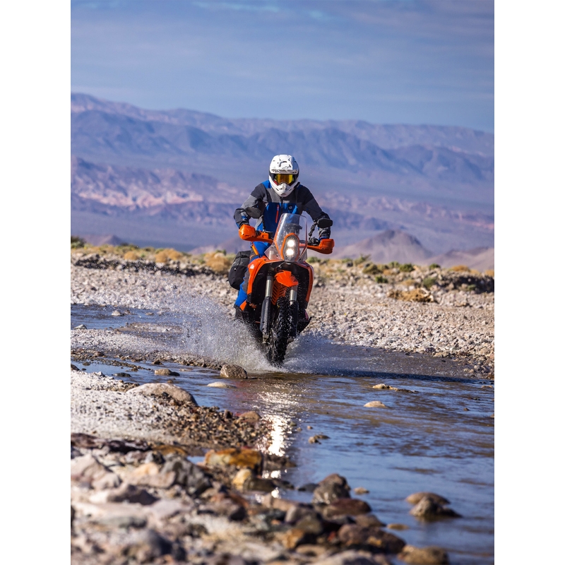 Bunda na motorku Alpinestars Maxdura Drystar XF modro-tmavo šedá