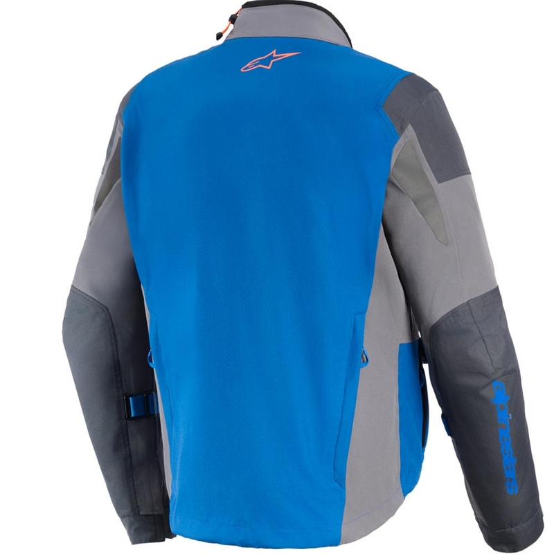 Bunda na motorku Alpinestars Maxdura Drystar XF modro-tmavo šedá