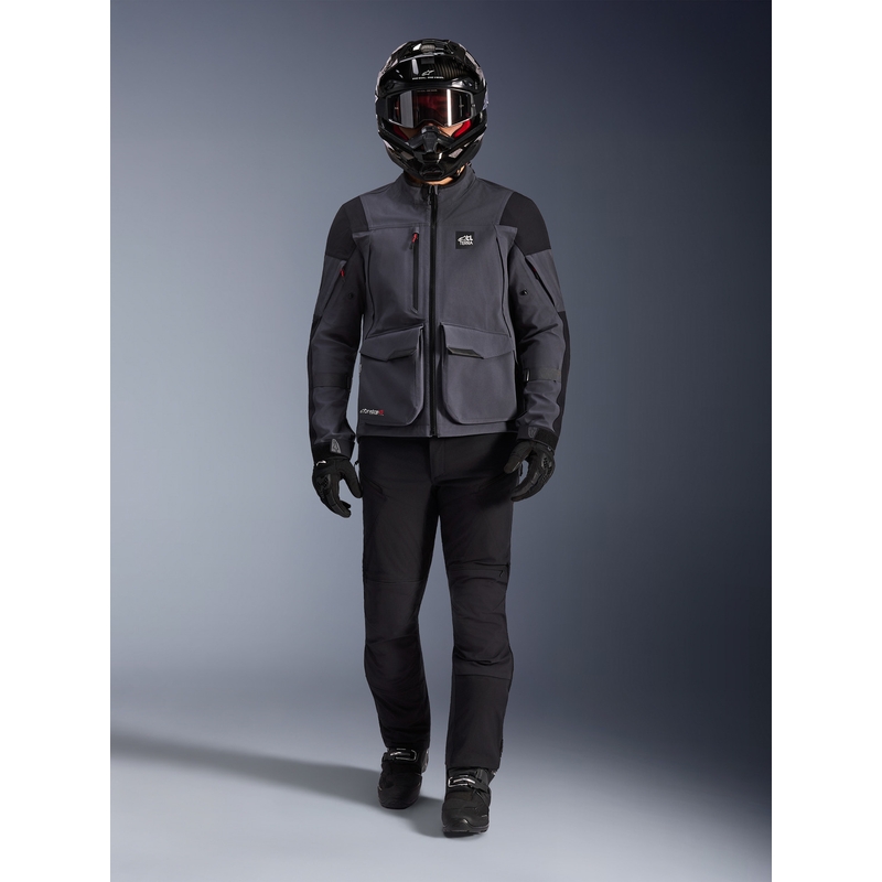 Bunda na motorku Alpinestars Maxdura Drystar XF tmavo šedo-čierna