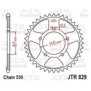 Reťazová rozeta JT JTR 829-47 47T, 530