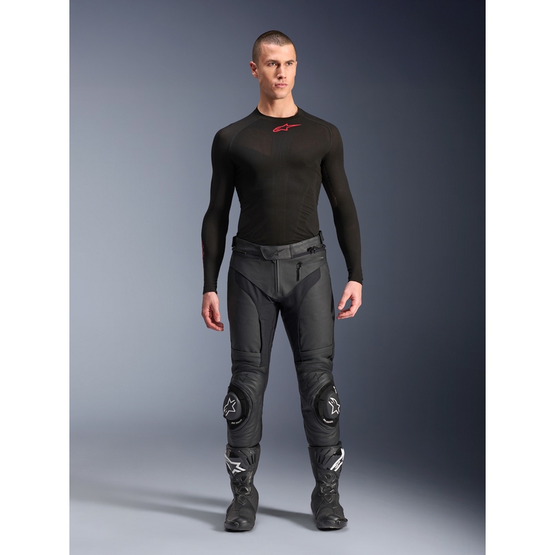Kožené nohavice na motorku Alpinestars Missile 3 čierne