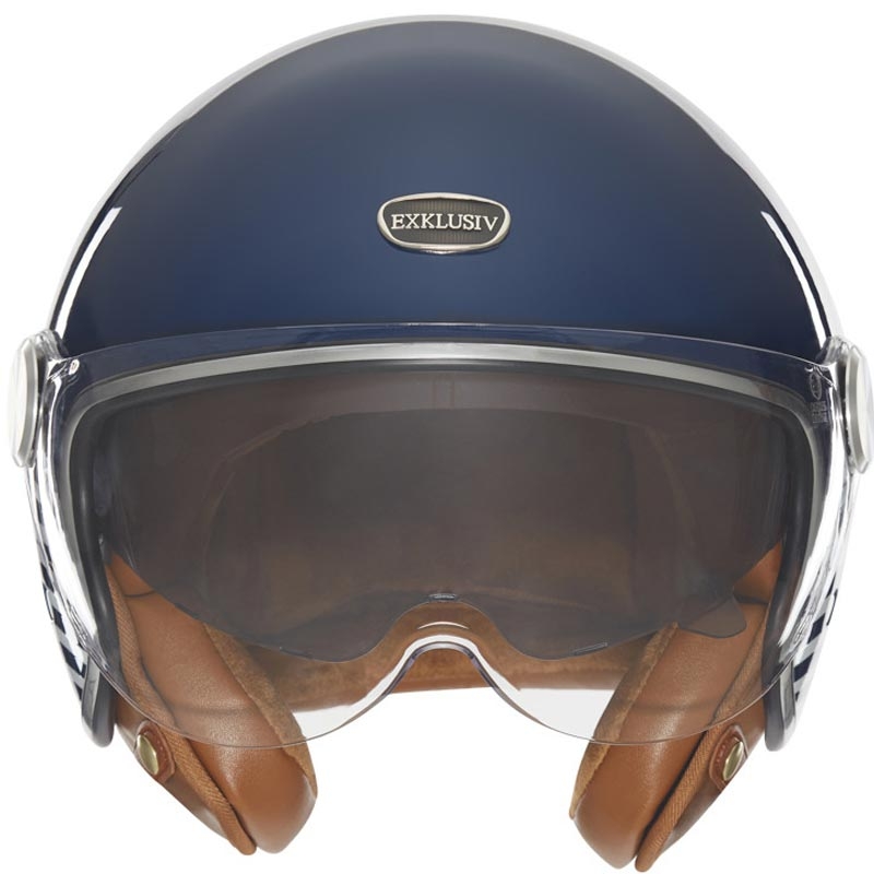 Otvorená helma na motorku NOX Exkluzív Smart 2 Marina modro-biela