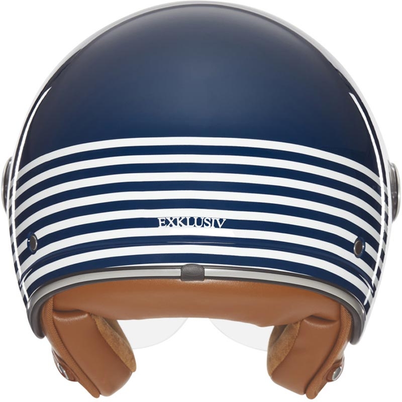 Otvorená helma na motorku NOX Exkluzív Smart 2 Marina modro-biela