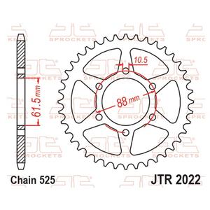 Reťazová rozeta JT JTR 2022-38 38T, 525