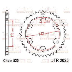 Reťazová rozeta JT JTR 2025-38 38T, 520
