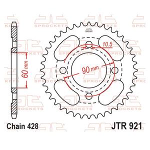 Reťazová rozeta JT JTR 921-41 41T, 428