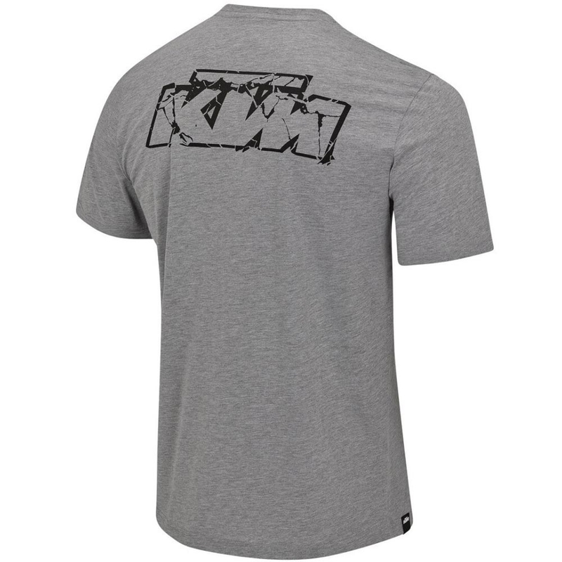 Tričko KTM Logo svetlo šedý melír