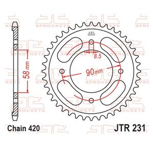 Reťazová rozeta JT JTR 231-36 36T