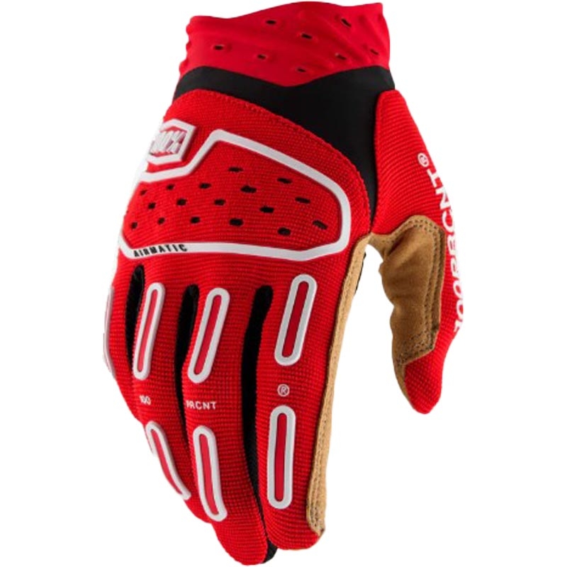 Motokrosové rukavice 100% Airmatic 2 červeno-čierne