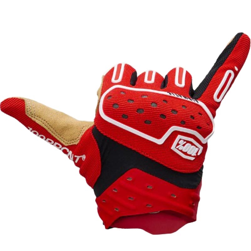 Motokrosové rukavice 100% Airmatic 2 červeno-čierne