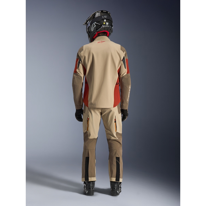 Bunda na motorku Alpinestars Maxdura Drystar XF hnedo-oranžová