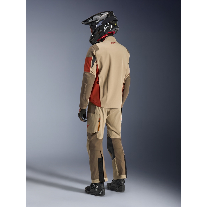 Bunda na motorku Alpinestars Maxdura Drystar XF hnedo-oranžová