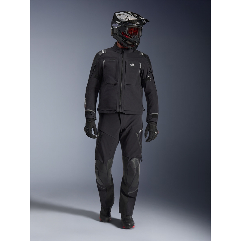 Bunda na motorku Alpinestars Andes PRO Drystar XF čierno-tmavo šedá