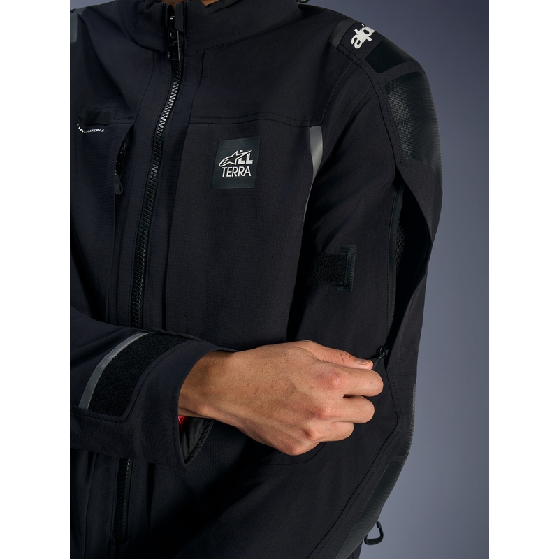 Bunda na motorku Alpinestars Andes PRO Drystar XF čierno-tmavo šedá