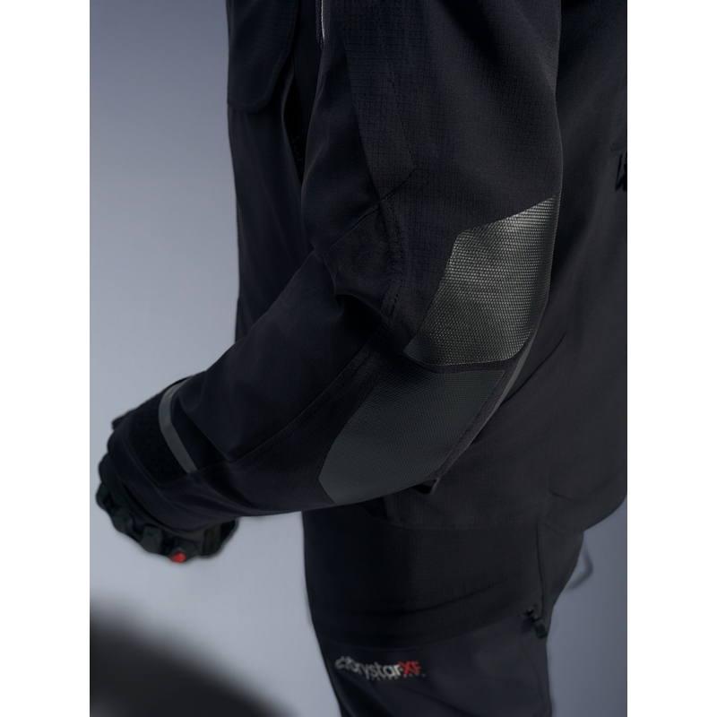Bunda na motorku Alpinestars Andes PRO Drystar XF čierno-tmavo šedá