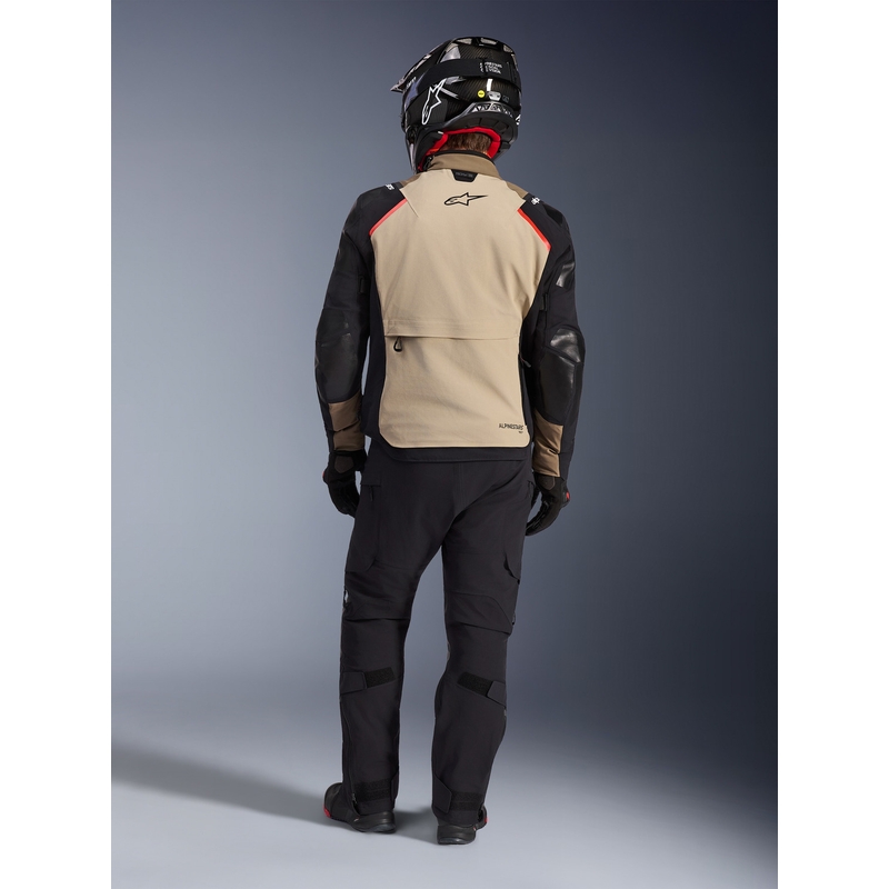 Bunda na motorku Alpinestars Andes PRO Drystar XF hnedo-čierno-oranžová