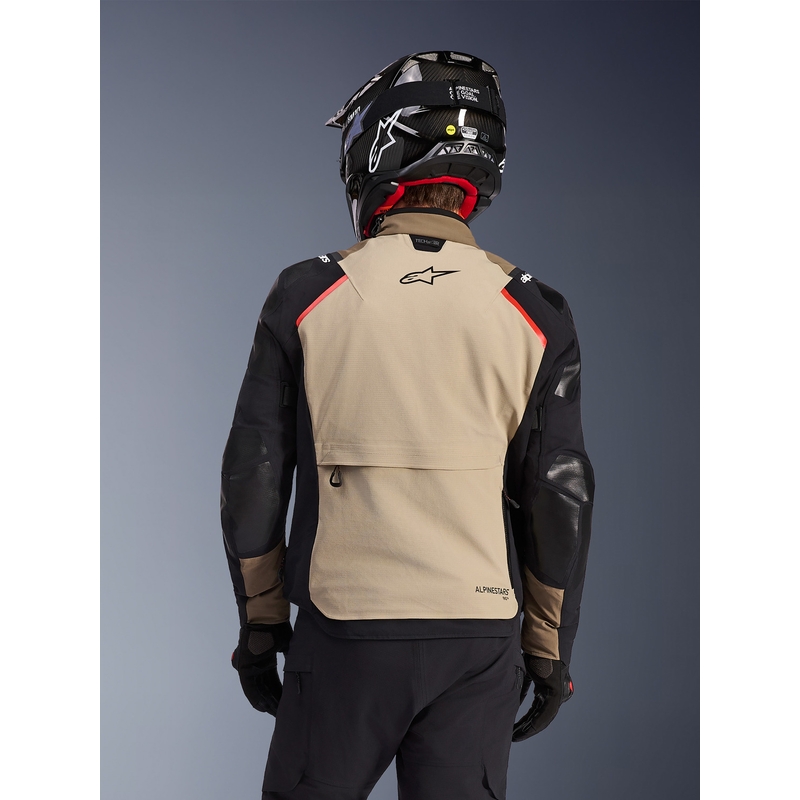 Bunda na motorku Alpinestars Andes PRO Drystar XF hnedo-čierno-oranžová