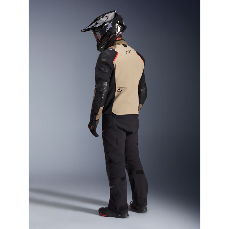 Bunda na motorku Alpinestars Andes PRO Drystar XF hnedo-čierno-oranžová