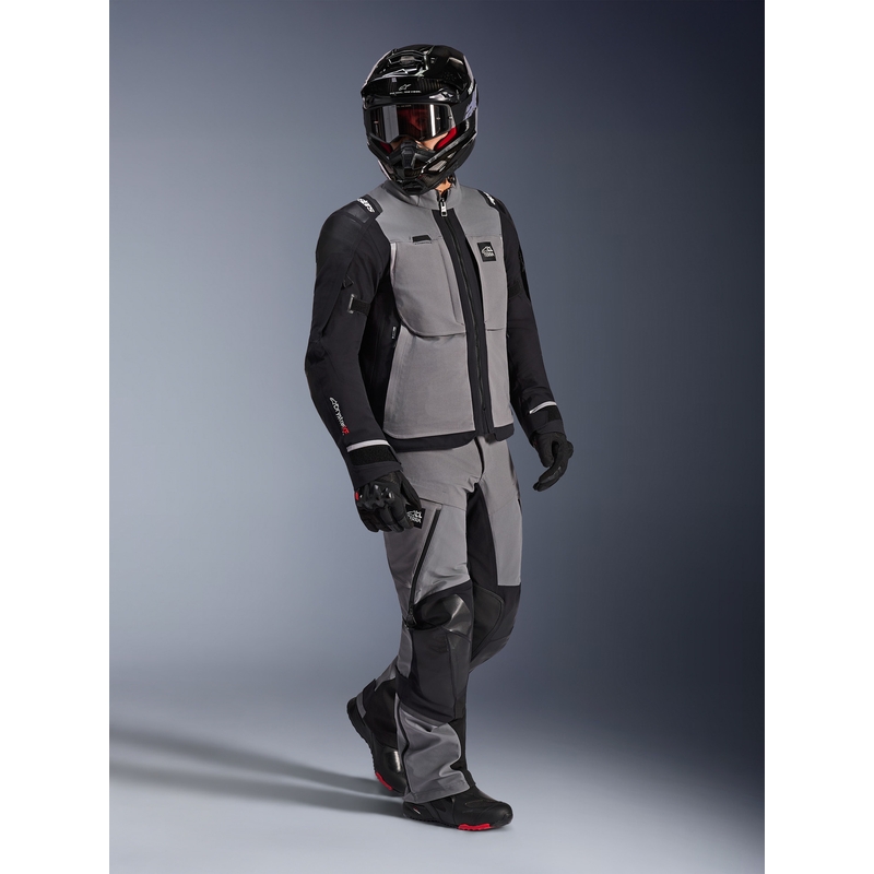 Bunda na motorku Alpinestars Andes PRO Drystar XF tmavo šedo-čierna
