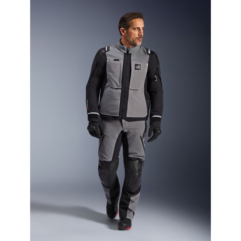 Bunda na motorku Alpinestars Andes PRO Drystar XF tmavo šedo-čierna