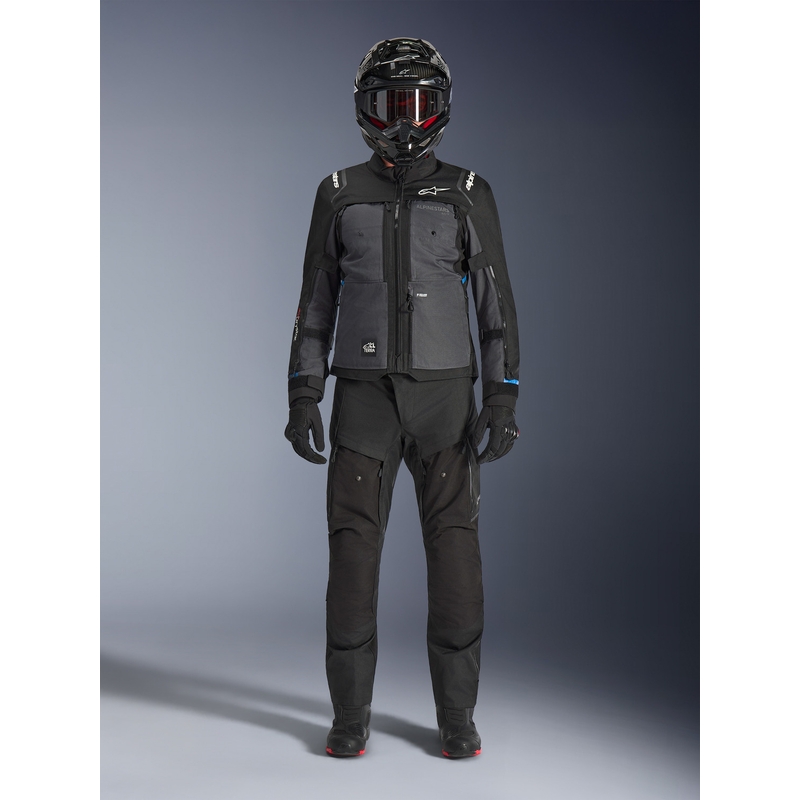 Bunda na motorku Alpinestars Cusco Drystar čierno-tmavo šedá