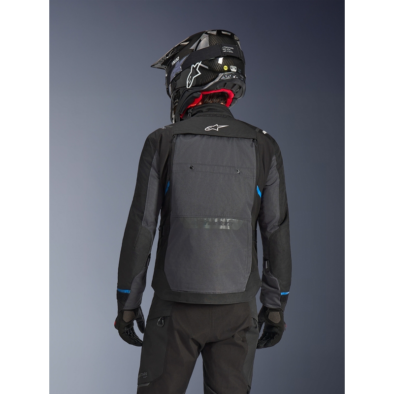 Bunda na motorku Alpinestars Cusco Drystar čierno-tmavo šedá