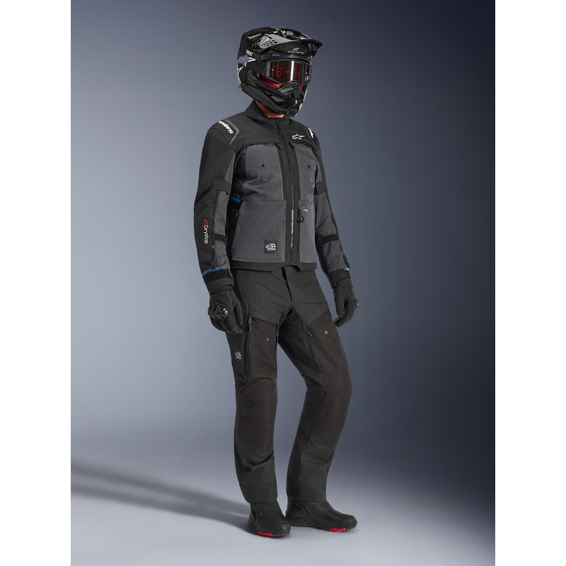 Bunda na motorku Alpinestars Cusco Drystar čierno-tmavo šedá