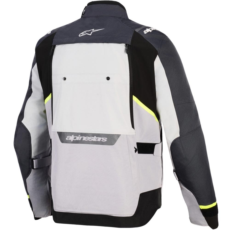 Bunda na motorku Alpinestars Cusco Drystar svetlo šedo-svetlo modro-tmavo modrá