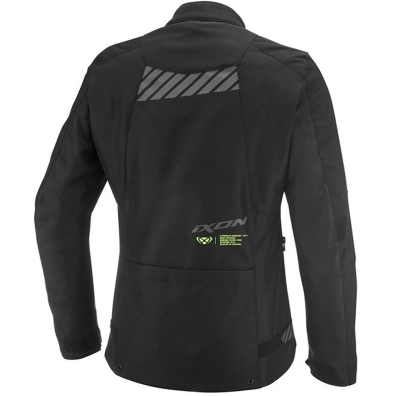 Dámska bunda na motorku IXON Tyr čierno-fluo žltá