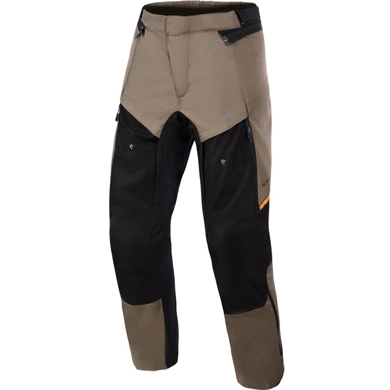 Nohavice na motorku Alpinestars Cusco Drystar hnedo-čierne