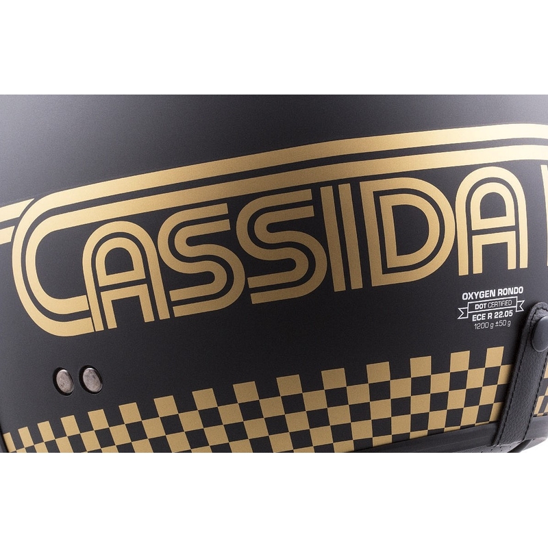Otvorená prilba na motocykel Cassida Oxygen Rondo čierno-zlatá