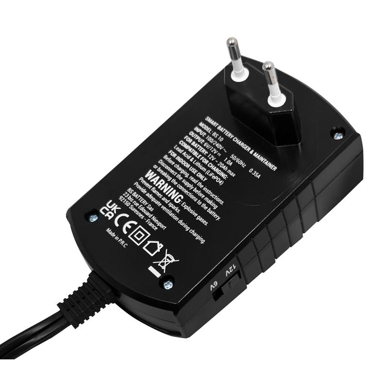 Nabíjačka akumulátorov BS-BATTERY AUTOMATIC (vhodné aj pre lítium) 6/12 V 1000mA