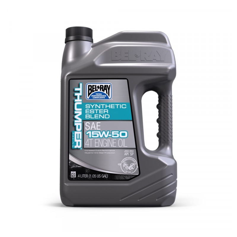Motorový olej Bel-Ray THUMPER RACING SYNTHETIC ESTER BLEND 4T 15W-50 4 l