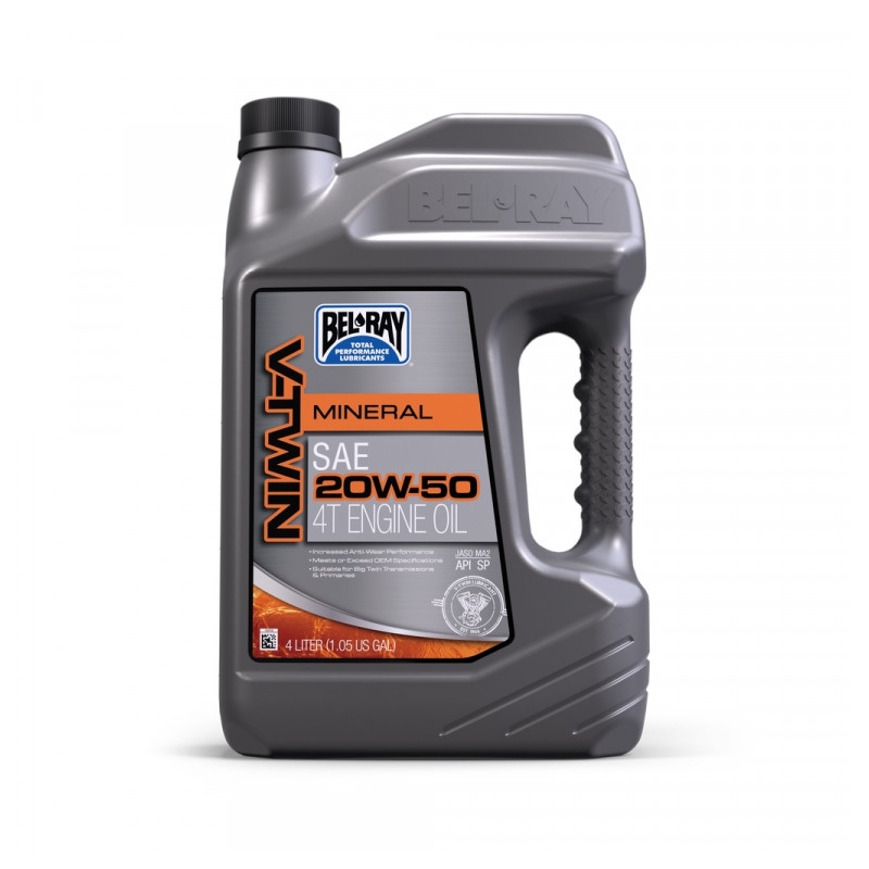Motorový olej Bel-Ray V-TWIN MINERAL 20W-50 4 l