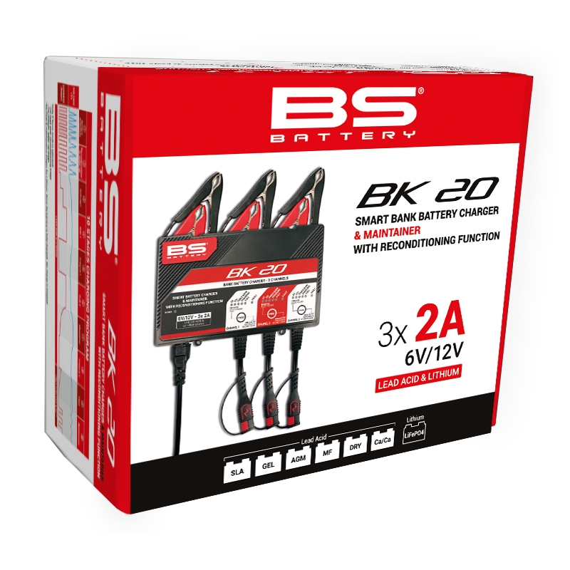 Banka 3 kanálov BS-BATTERY (vhodné aj pre lítium) 12V 2A