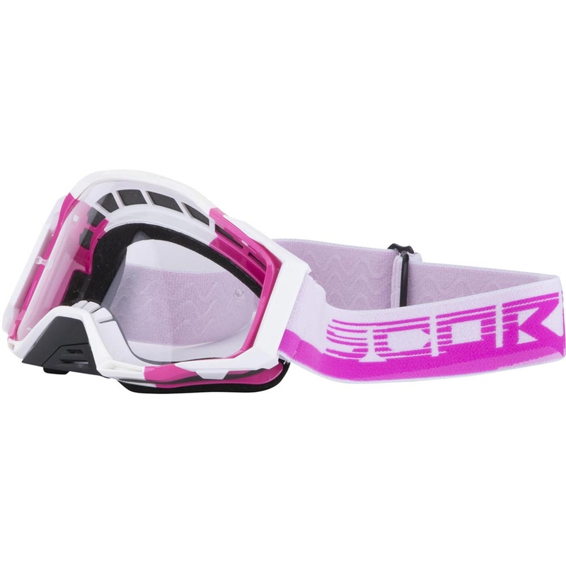 Motokrosové okuliare Scorpion MX Mask ružovo-biele