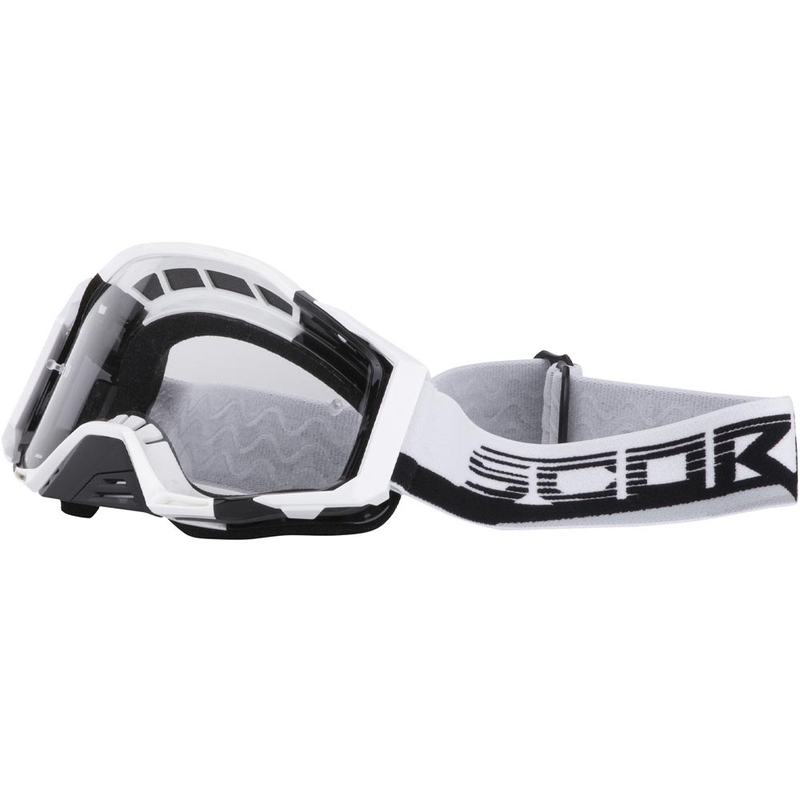 Motokrosové okuliare Scorpion MX Mask bielo-čierne