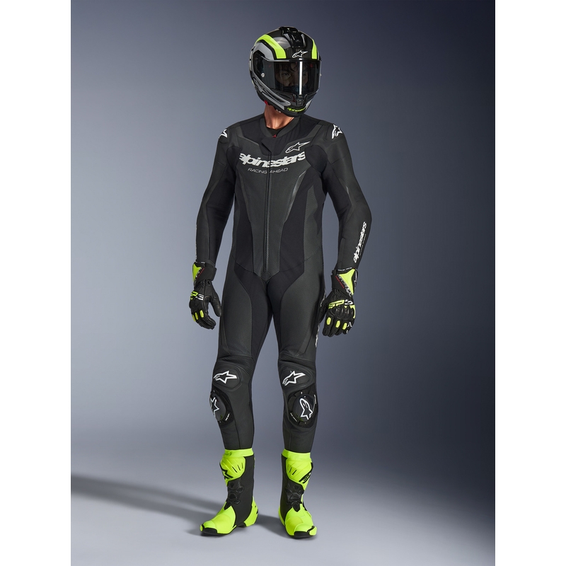 Jednodielna kombinéza na motorku Alpinestars GP FORCE V2 čierno-biela