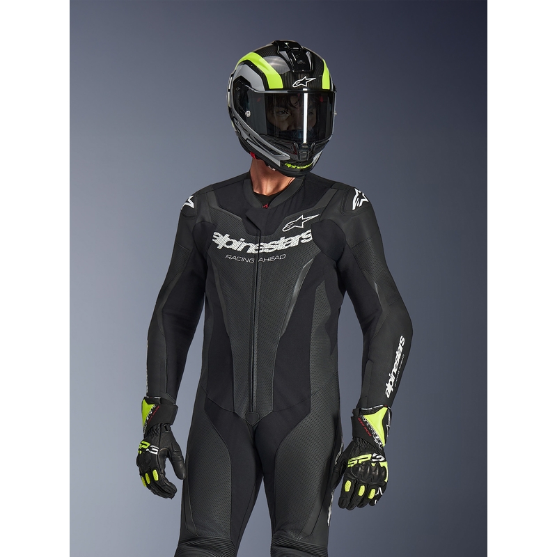 Jednodielna kombinéza na motorku Alpinestars GP FORCE V2 čierno-biela