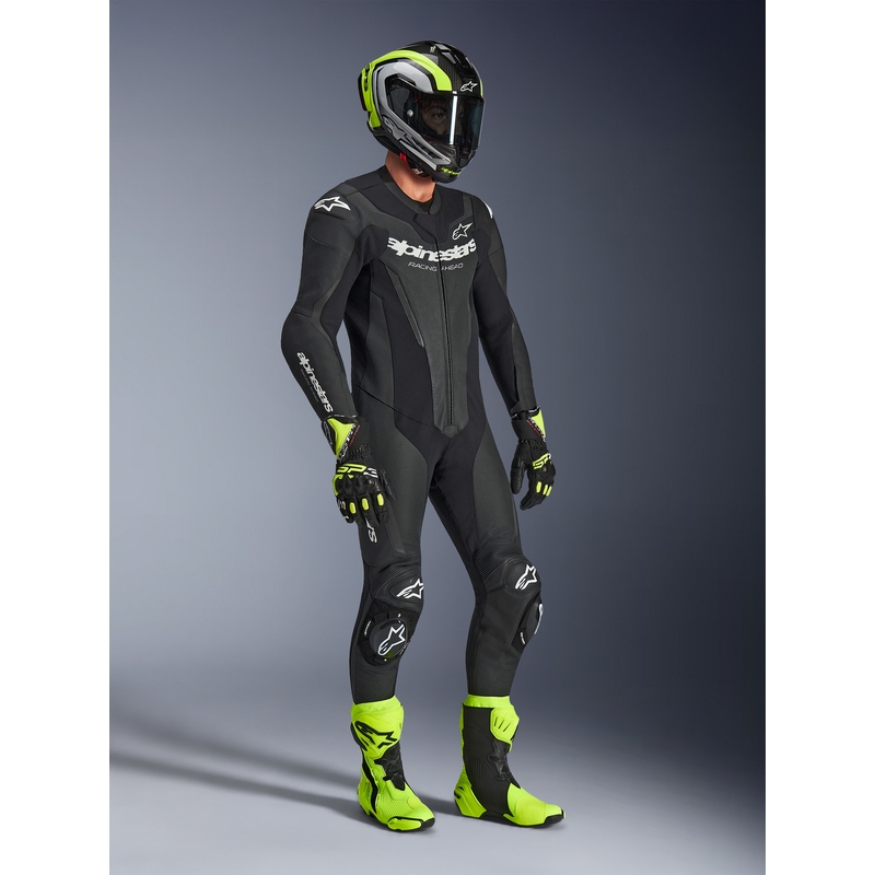 Jednodielna kombinéza na motorku Alpinestars GP FORCE V2 čierno-biela