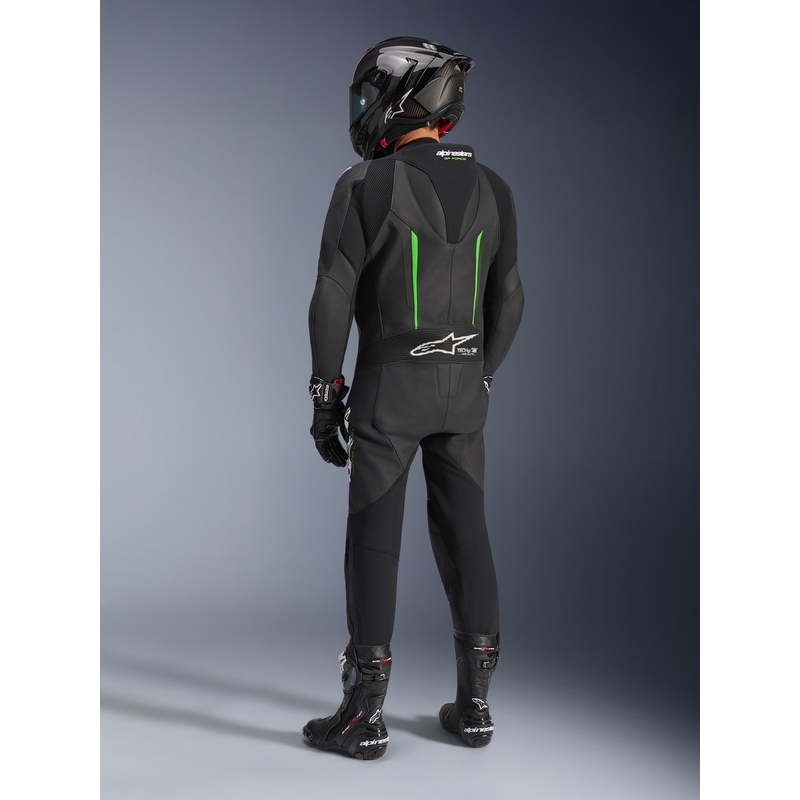 Jednodielna kombinéza na motorku Alpinestars GP FORCE V2 čierno-zelená