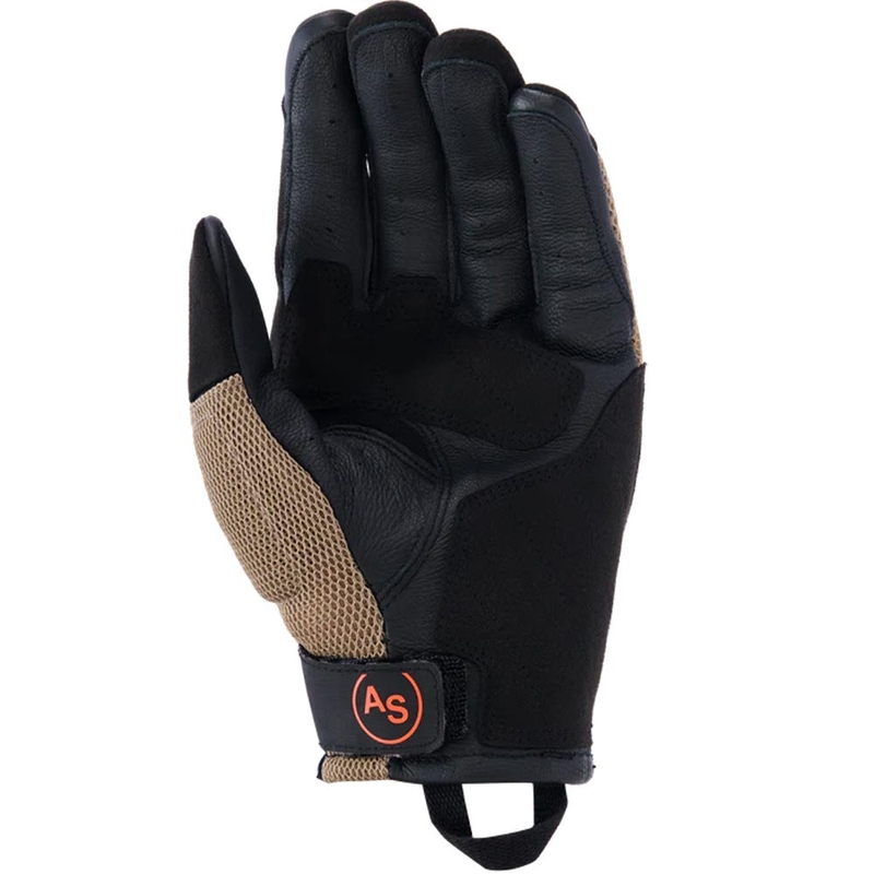 Rukavice na motorku Alpinestars Manti Air tmavá khaki-čierno-fluo oranžová